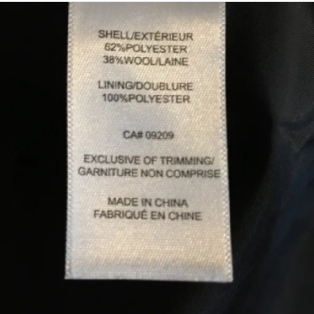 Petite Wool Blend Relaxed Fit Coat - size XXL / 18 - Picture 10 of 11